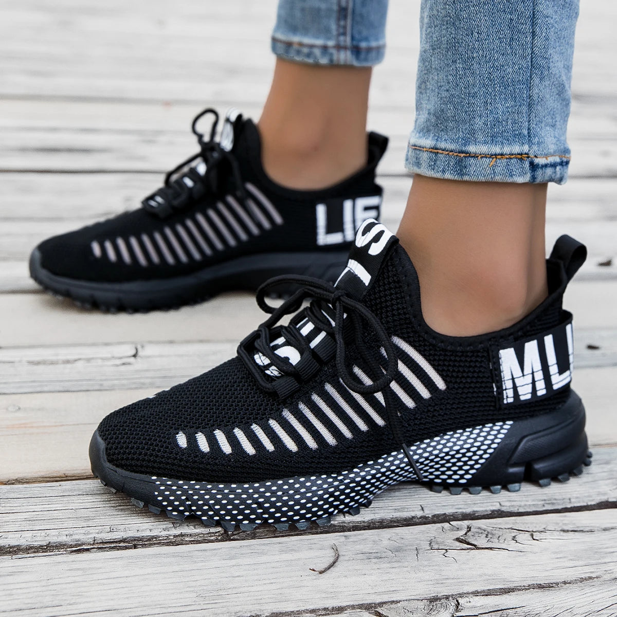 Woman Shoes, Women Sneakers Casual Running Shoes, Fashion Sneakers, Soft Sole Shoes for Woman Daily Commute Sports Outdoor Training