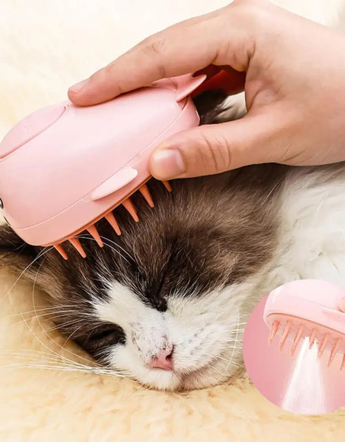 Load image into Gallery viewer, Hot Steam Technology Pet Brush 3-in-1 Pet Grooming Tool Whale Shape Steamy Cat Brush Multifunctional Dog Grooming Tool for Hair
