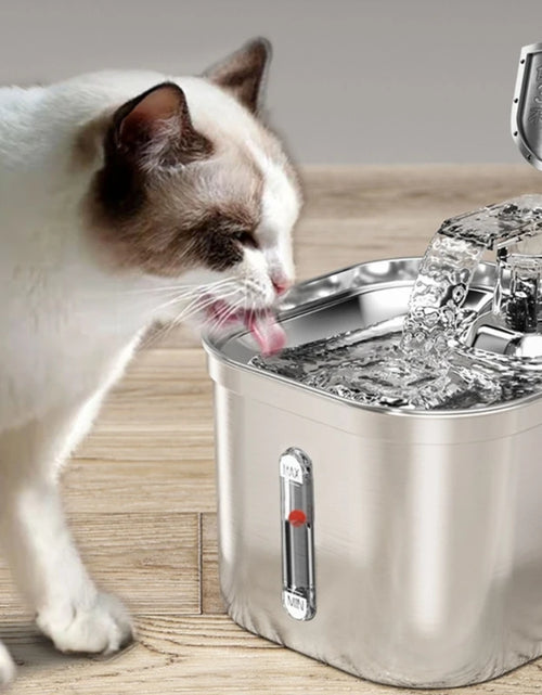 Load image into Gallery viewer, 2.20L Automatic Cats Water Fountain Quiet Watering Feeding Bowl Pet Fountain Dog Supplies Cats Drinking Fountain Low Noise
