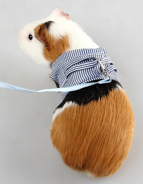 Load image into Gallery viewer, S/L Small Pets Chest Strap Hamster Outdoor Traction Rope Adjustable Harness Leash Vest for Rabbit Hedgehog Chinchilla Guinea Pig
