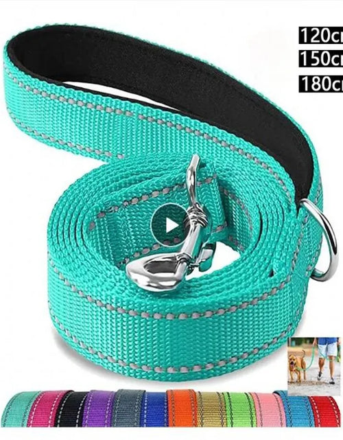 Load image into Gallery viewer, Reflective Pet Leash Dog Trainning Leashes Outdoor Leash Rope Cats Dogs Pet Walking Harness Collar Leader Rope 1.2m 1.5m 1.8m
