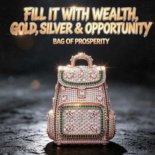 Luxury 18K Rose Gold Plated  Mini Backpack Pendant Full Diamond Clear Green Cubic Zirconia Hip Hop Jewelry Wealth Bag Charm Bling Necklace Accessories for Men Women Rap Club Daily Doller Money Bag Design Fine Jewelry Gifts fo