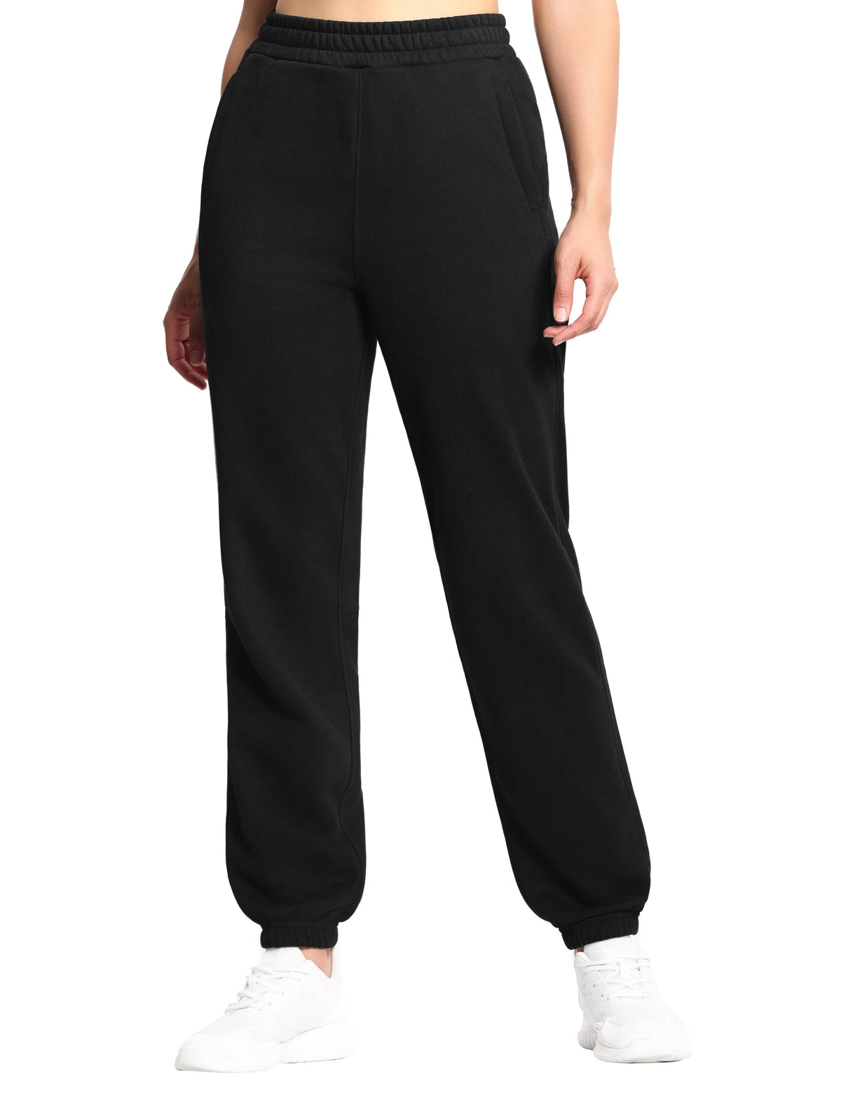 THE GYM PEOPLE Women's Fleece Sweatpants Warm Workout Joggers Pants with Pockets