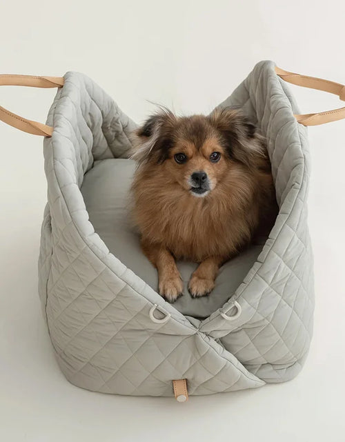 Load image into Gallery viewer, Jamhoo Dog Carrier Handbag Luxury Car Seat Pet Travel Bed for Small Dogs Cat Portable Washable Puppy Carrier Tote Safety Pet Bag
