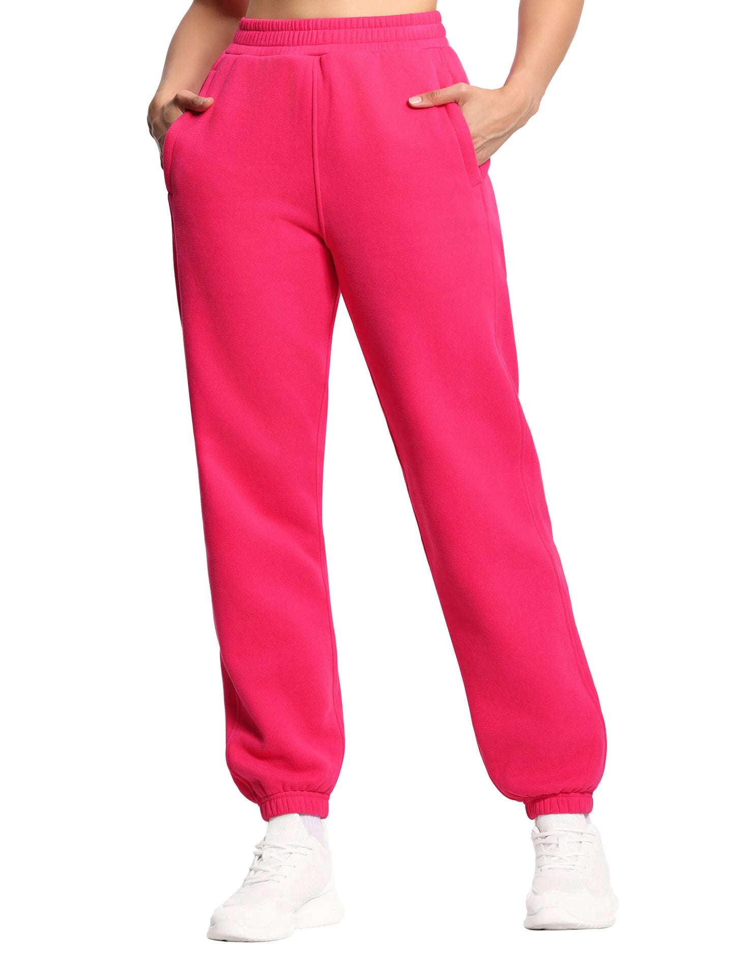 THE GYM PEOPLE Women's Fleece Sweatpants Warm Workout Joggers Pants with Pockets