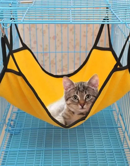 Load image into Gallery viewer, Cat Hammock Bed Hanging Pet Cage Hammock Soft Cat House Cushion Mat Summer Cooling Pet Basket Tapestry Pet Accessories Cat Bed
