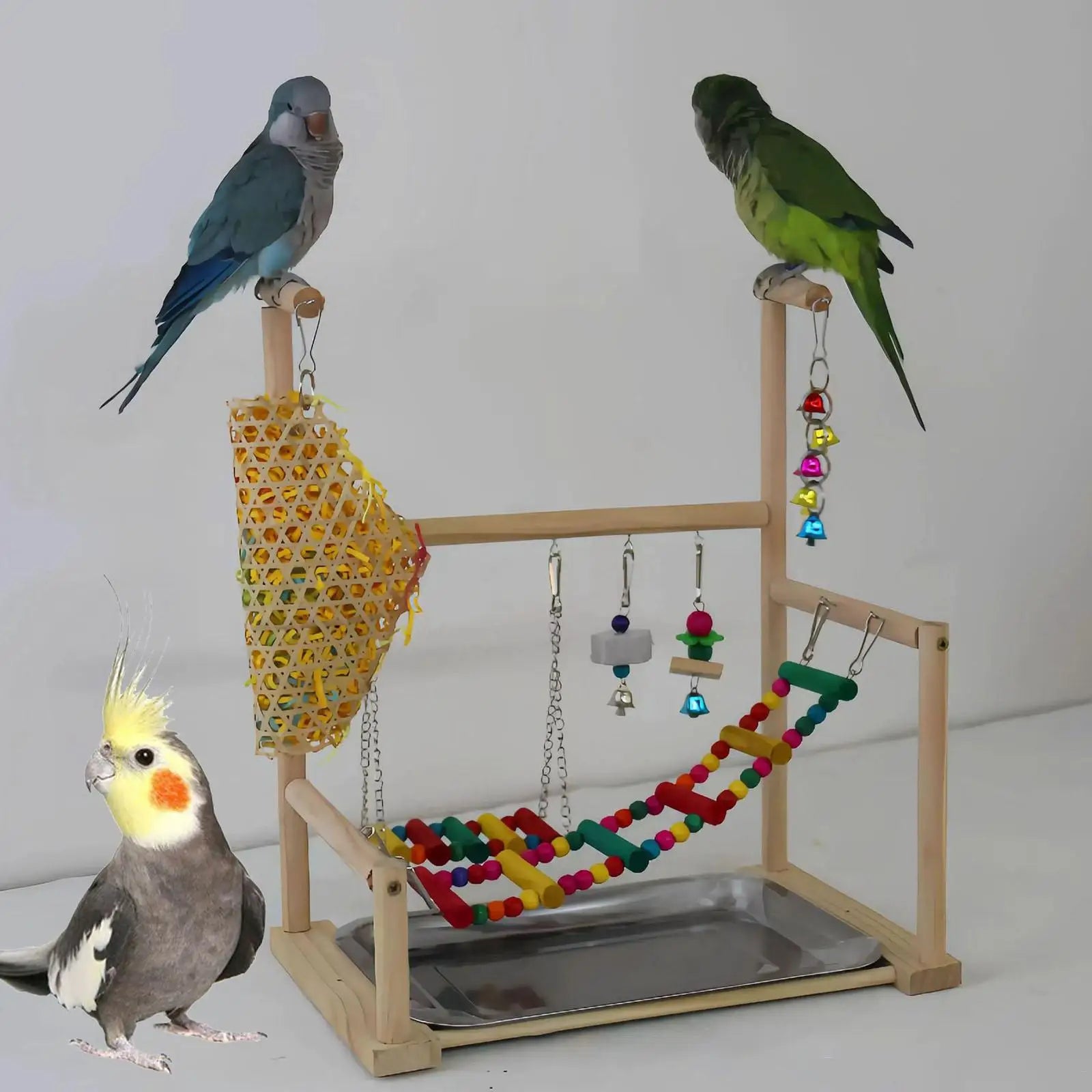 Bird Playground Ladder Bird Activity for Finch Budgie Hummingbird Parakeet