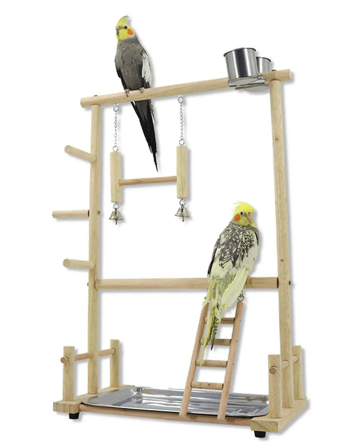 Load image into Gallery viewer, Wooden Bird Playground Exercise Activity Center Parakeet Playpen Ladder Birds
