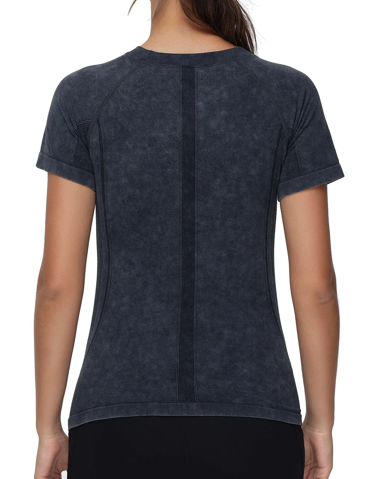 THE GYM PEOPLE Women's Seamless Workout T-Shirts Short Sleeve Slim Fit Shirts Breathable Running Tee Tops