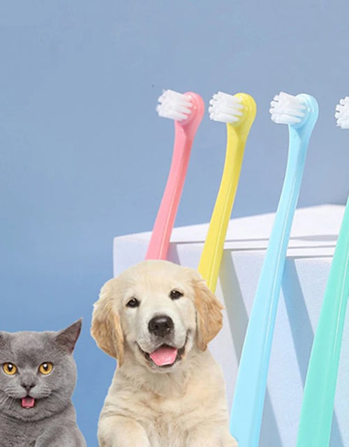 Load image into Gallery viewer, Dog Toothbrush Dog Teeth Cleaning Small Head Brush for Dogs Teeth Mouth Cleaning Tools Pet Grooming Cat Toothbrush Pet Products
