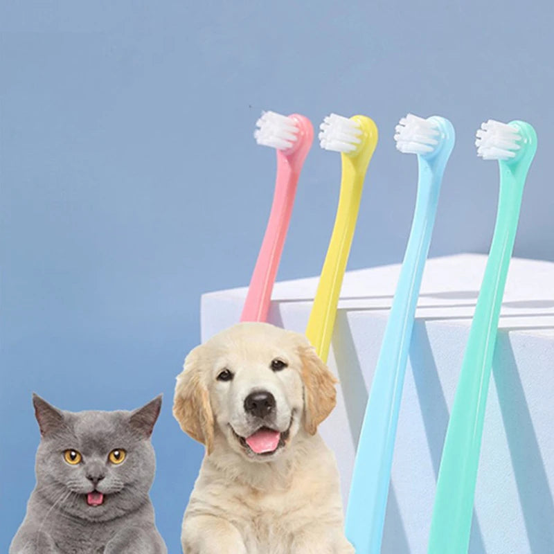 Dog Toothbrush Dog Teeth Cleaning Small Head Brush for Dogs Teeth Mouth Cleaning Tools Pet Grooming Cat Toothbrush Pet Products