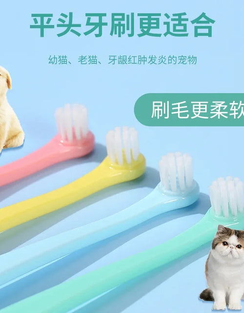 Load image into Gallery viewer, Dog Toothbrush Dog Teeth Cleaning Small Head Brush for Dogs Teeth Mouth Cleaning Tools Pet Grooming Cat Toothbrush Pet Products
