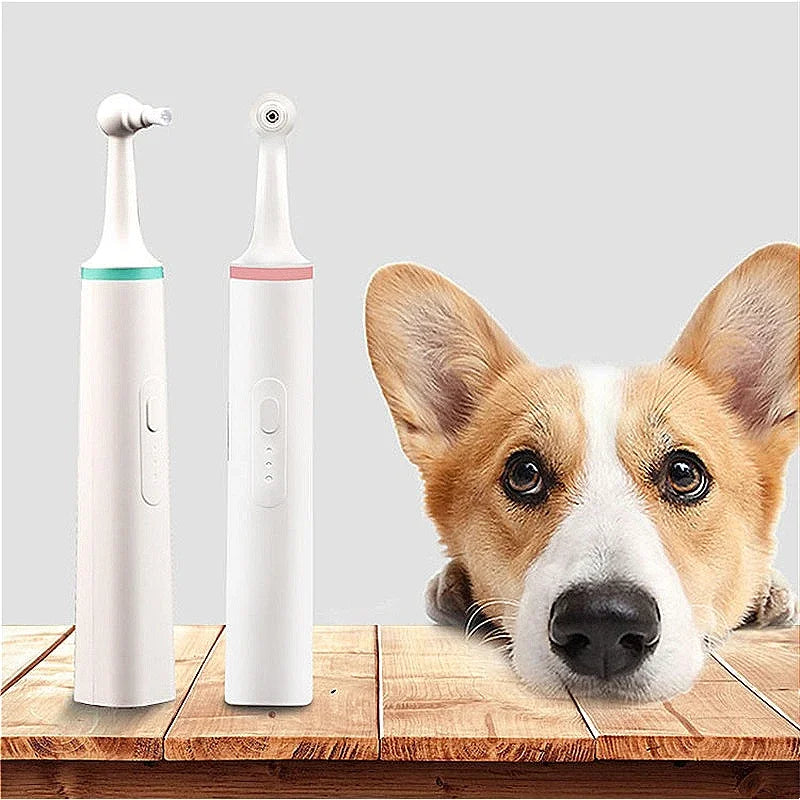 Dog Tartar Cleaner Rechargeable Pet Electric Toothbrush Professional Teeth Polisher Cat Grooming Tools Oral Hygiene Device