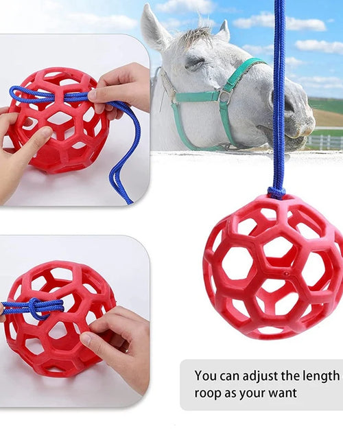 Load image into Gallery viewer, 4 Packs Horse Treat Ball Hay Play Ball,Goat Hay Ball Hanging Feeding Toy For Sheep Horse Goat Feeder And Relieve Stress
