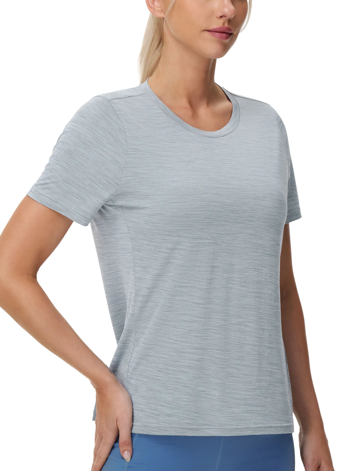 THE GYM PEOPLE Womens Short Sleeve Workout T-Shirts Stretchy Lightweight Crewneck Athletic Running Lounge Tee Tops