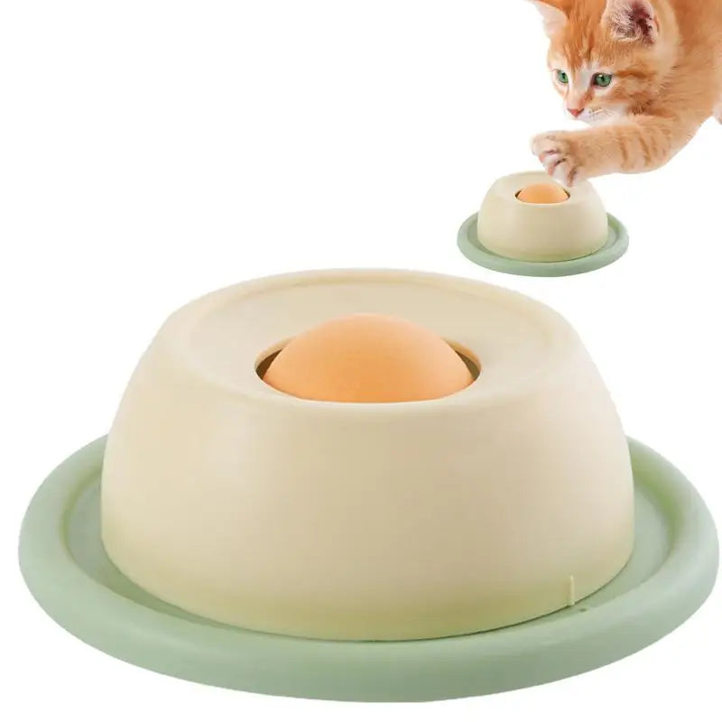 Licking Plate For Dogs Round Rotating Lick Mat Interactive Slow Feeder Anti Vomiting Cats Toy Puzzle Food Bowl For Cats & Pets