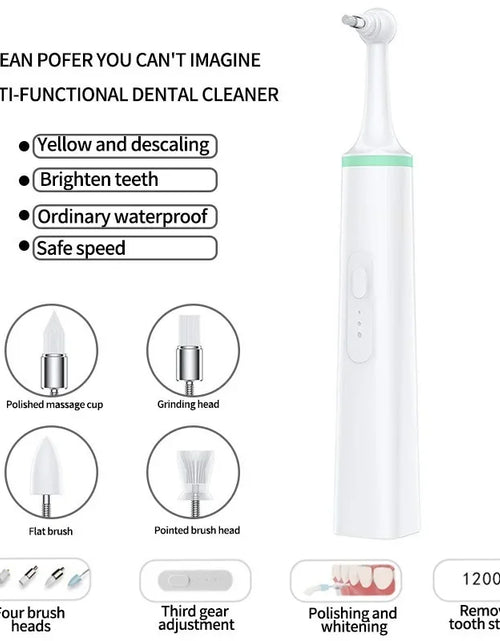 Load image into Gallery viewer, Dog Tartar Cleaner Rechargeable Pet Electric Toothbrush Professional Teeth Polisher Cat Grooming Tools Oral Hygiene Device
