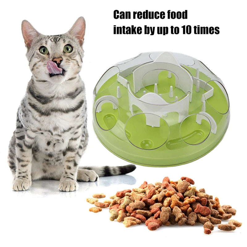 Pet Dog Cat Food Slow Feeder New Puzzle Interactive Toy Anti Slip Maze Bowl Puppy Pets Interactive Puzzle Slow Feeder