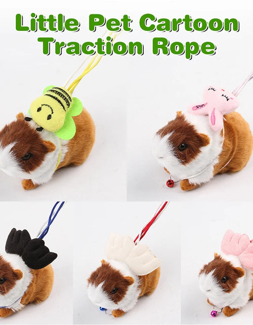 Load image into Gallery viewer, Small Pet Colorful Wings Traction Adjustable Rope Cute  Soft Harness Hamster Dutch Pig Guinea Pig Totoro Lizard Accessories
