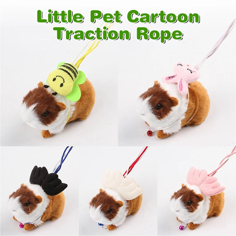 Small Pet Colorful Wings Traction Adjustable Rope Cute  Soft Harness Hamster Dutch Pig Guinea Pig Totoro Lizard Accessories