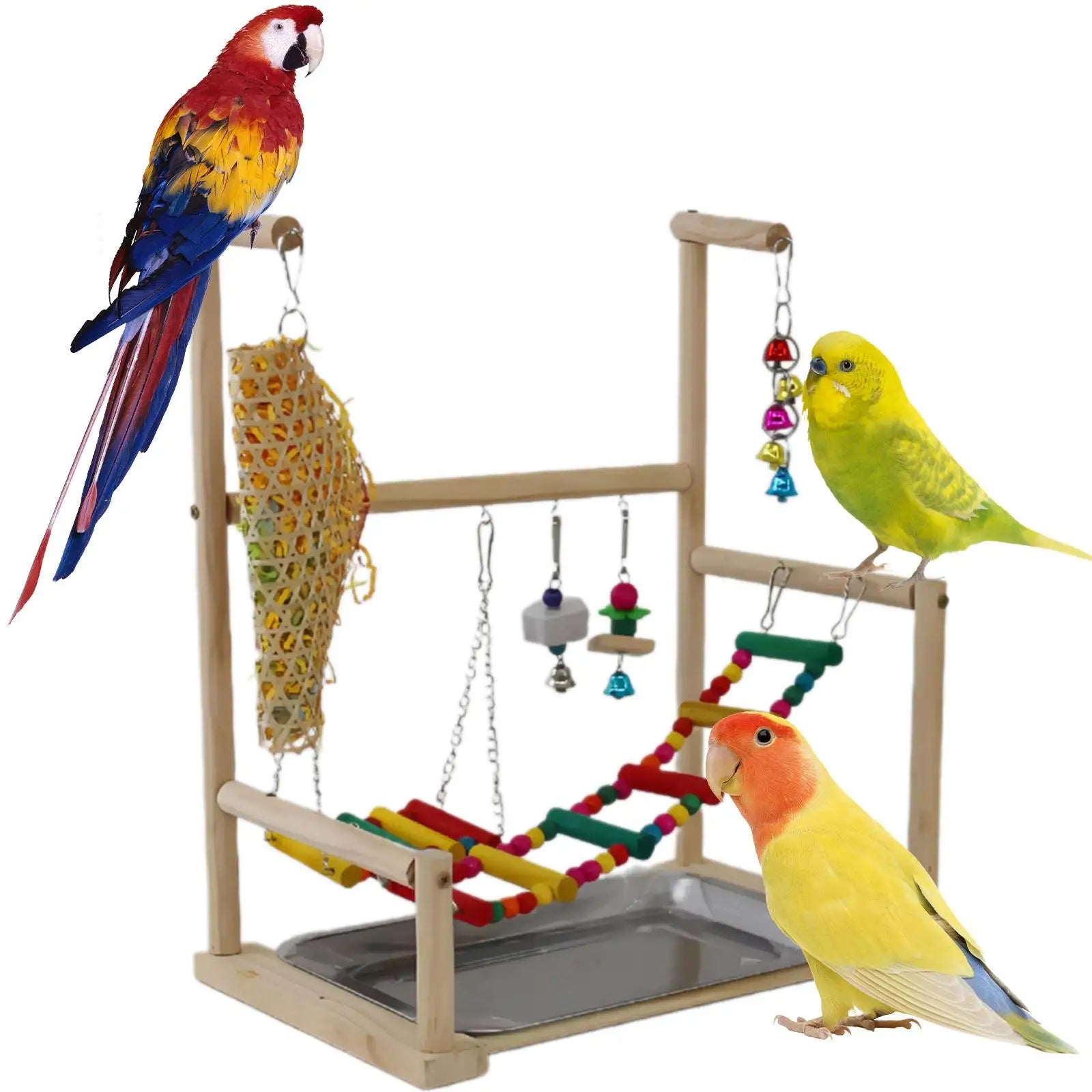 Bird Playground Ladder Bird Activity for Finch Budgie Hummingbird Parakeet