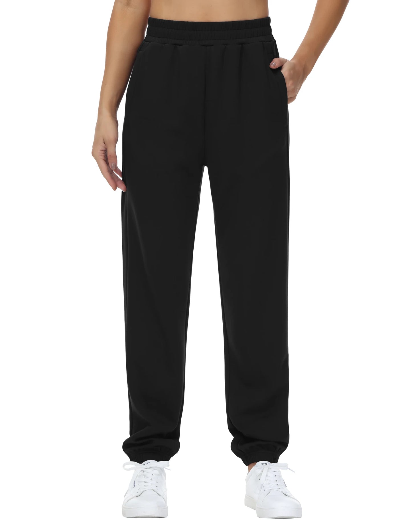 THE GYM PEOPLE Women's Baggy Cinch Bottom Sweatpants Lightweight Workout Joggers Pants with Pockets