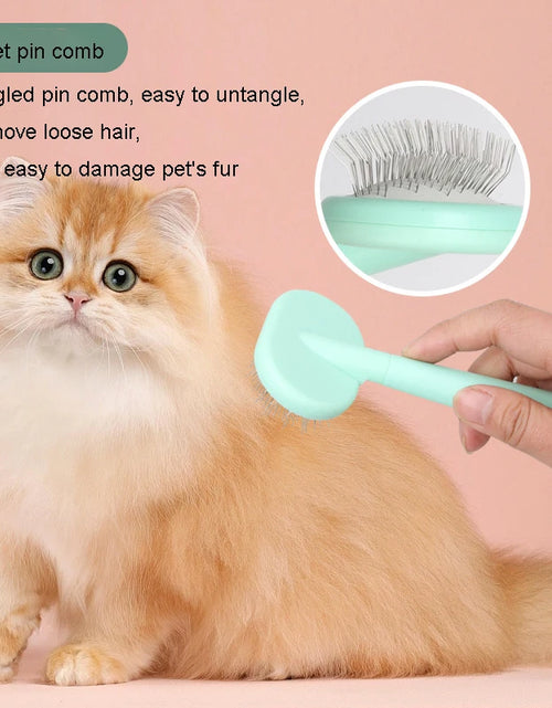 Load image into Gallery viewer, 5 Pcs Pet Deshedding Brush Massage De-floating Needle Comb Flea Comb Needle comb Set Grooming Tool For Dog Cat
