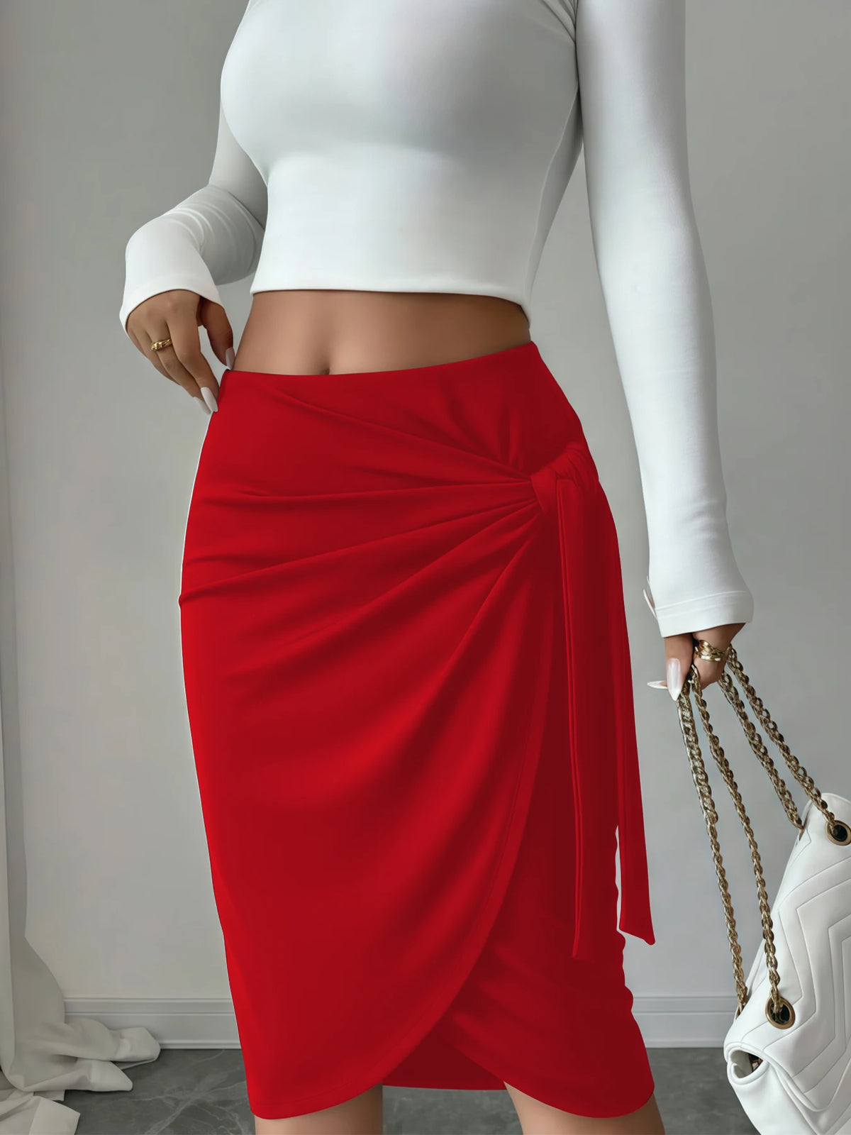 Half-long dress for women