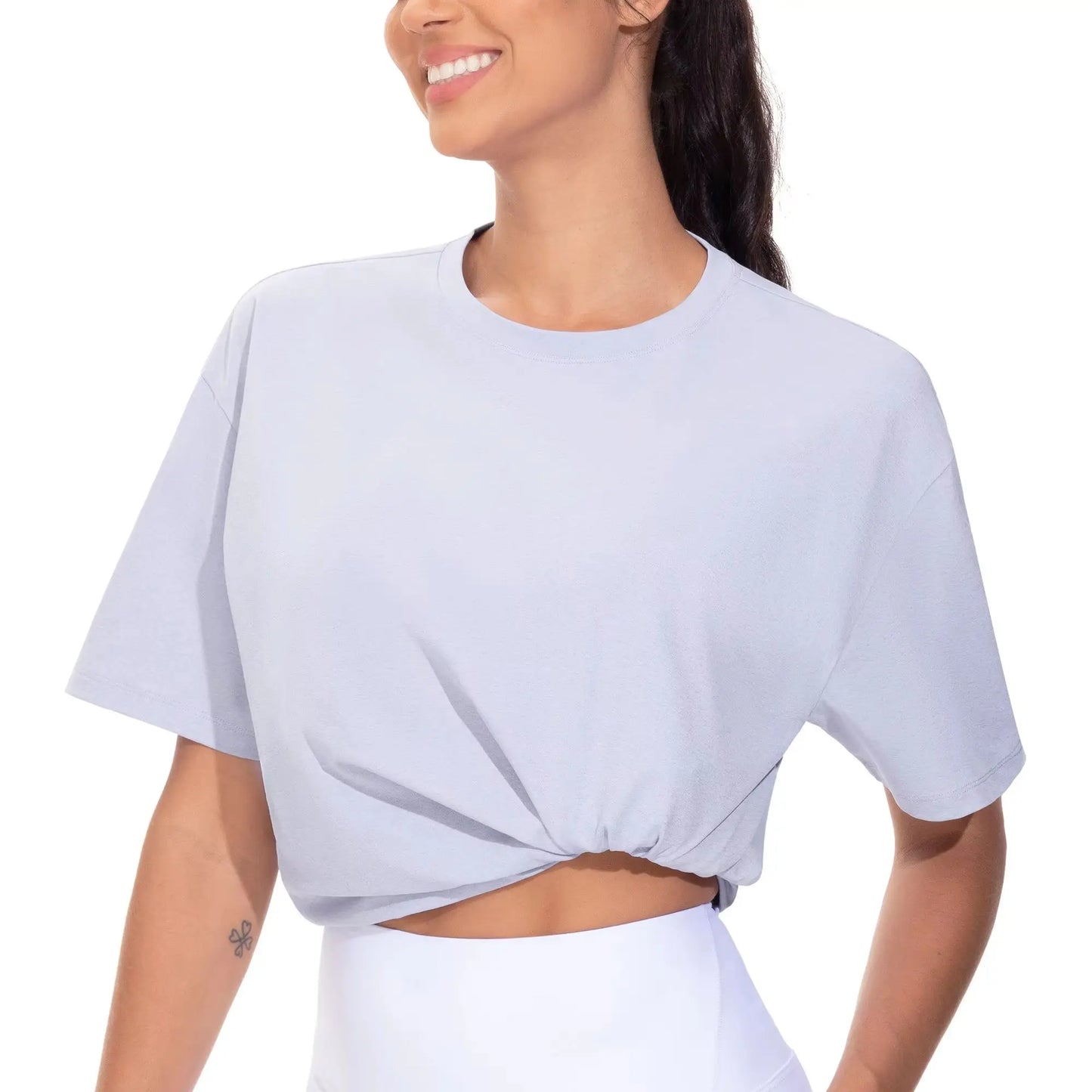 THE GYM PEOPLE Women's Oversized T Shirts Summer Casual Short Sleeve Tops Crewneck Loose Workout Basic Tees