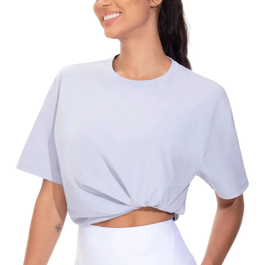 THE GYM PEOPLE Women's Oversized T Shirts Summer Casual Short Sleeve Tops Crewneck Loose Workout Basic Tees