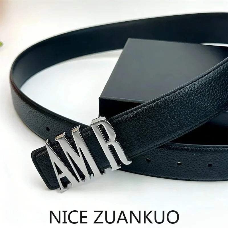Men's Genuine Leather Belt, A Stylish and Luxurious Brand American Men's Belt, Suitable for Both Business Suits and Fashionable Jeans, and Can Also Be Used As A Leather Belt for Casual Pants. The Style Is Unique and Fashionab