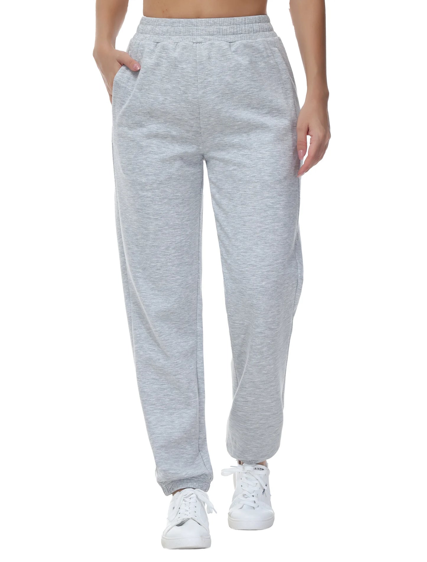 THE GYM PEOPLE Women's Baggy Cinch Bottom Sweatpants Lightweight Workout Joggers Pants with Pockets