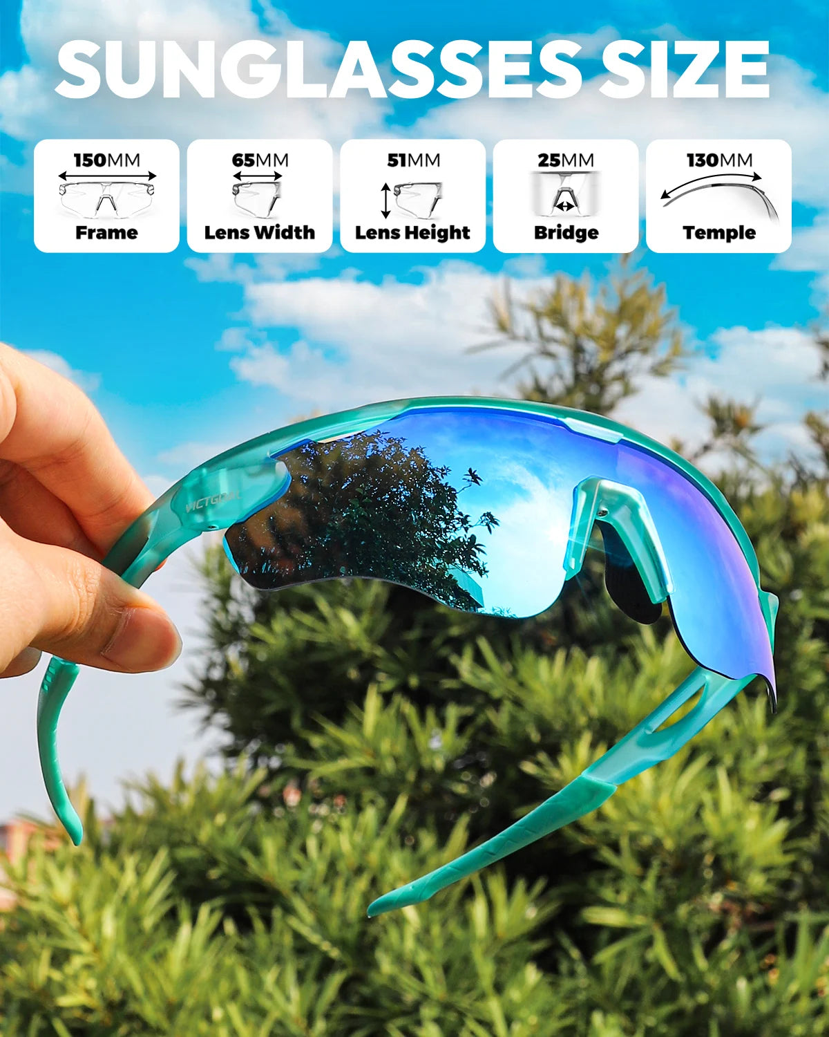 VICTGOAL Outdoor Sports Polarized Sunglasses for Men Women UV400 Protection Mountain Bike Glasses Running Climbing Cycling Polarized Glasses