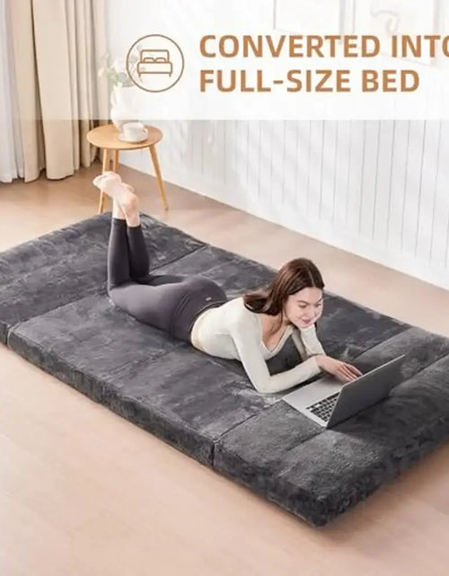 Load image into Gallery viewer, Folding Sofa Bed Chair Blanket Mattress Adult Kids Pet Gaint Washable Cover Bedroom Living Space Lounge Serene Relaxation Memory
