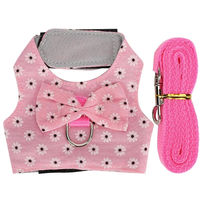 Bunny Harness and Leash Rabbit Vest for Guinea Pig Ferret Chinchilla Hamster  Lovely Costume 3 Sizes  Colors B03E