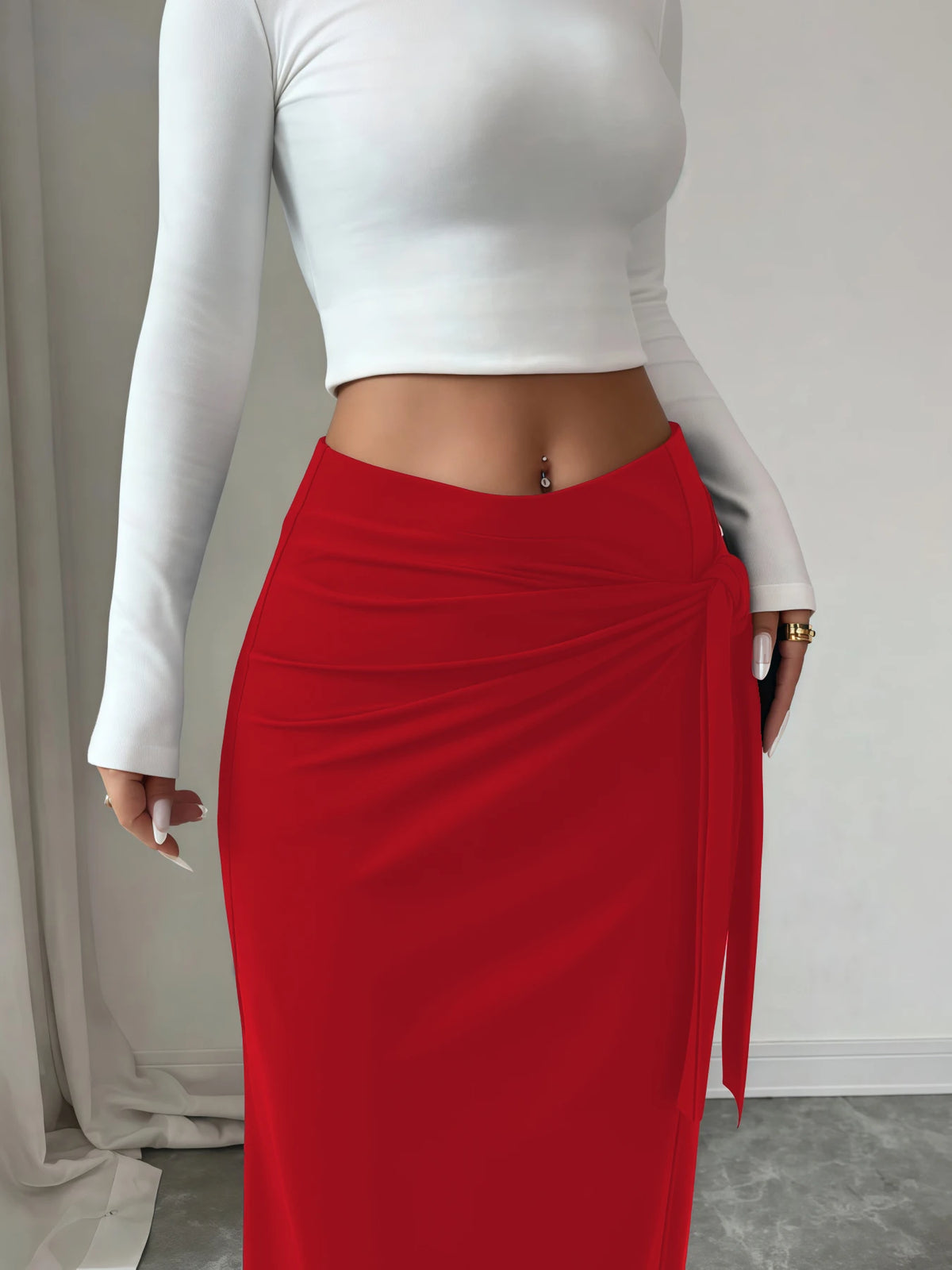 Half-long dress for women