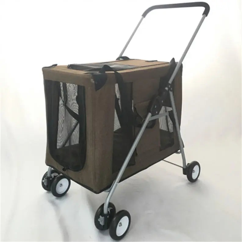 Big Dog Carrier Pet Stroller Dog Transport Outdoor Doggy Travel