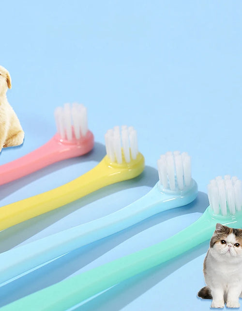 Load image into Gallery viewer, Dog Toothbrush Dog Teeth Cleaning Small Head Brush for Dogs Teeth Mouth Cleaning Tools Pet Grooming Cat Toothbrush Pet Products
