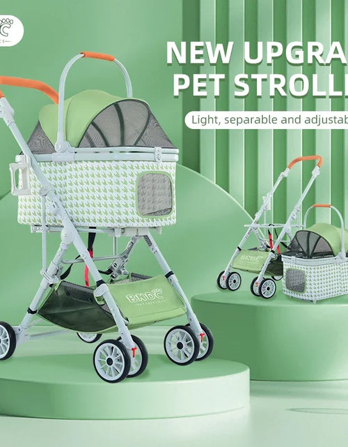 Load image into Gallery viewer, Cat Dog Easy Walk Folding Travel Carrier Carriage Pet Stroller Small And Middle Pet Is Suitable
