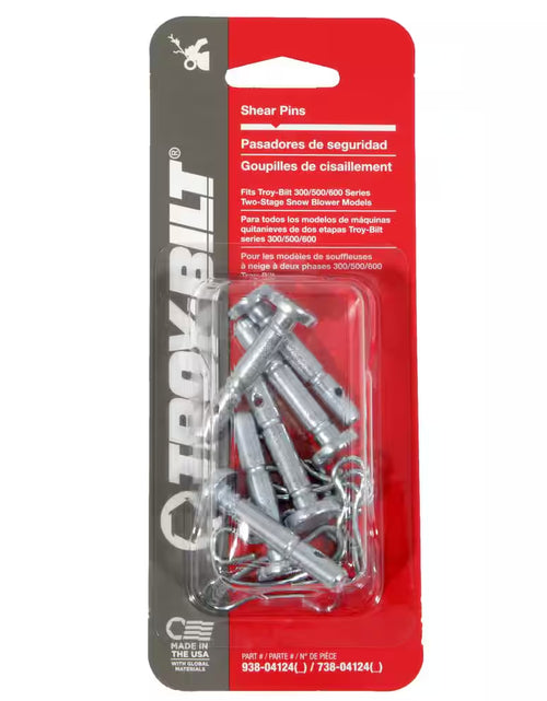 Load image into Gallery viewer, Original Equipment Shear Pins for All 2-Stage Snow Blowers (Set of 4)
