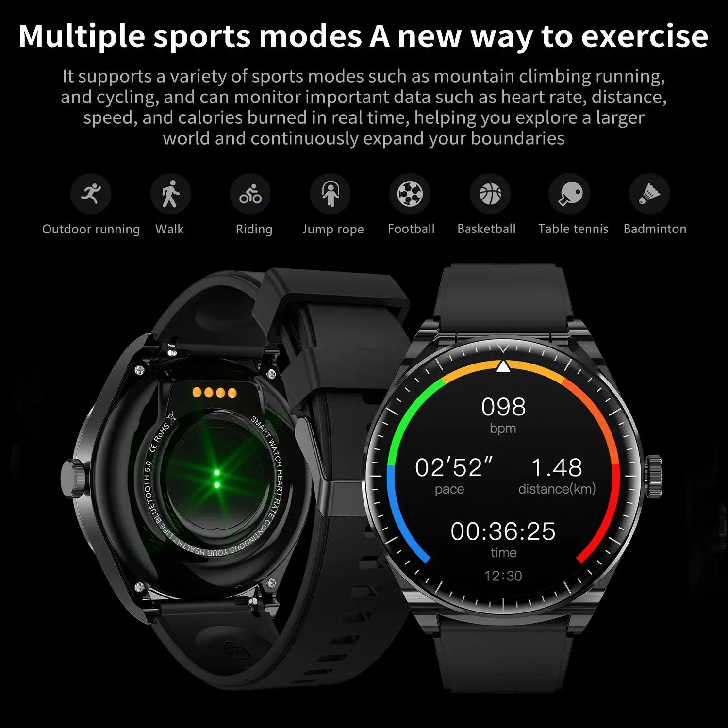 New TWS Earphone Smart Watch NFC Function Fitness Tracker Sports Smartwatch Health Monitoring Bluetooth Wireless Headset Watches