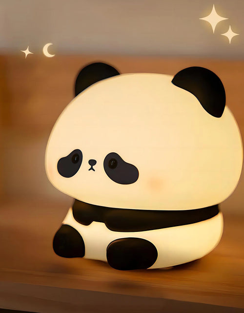 Load image into Gallery viewer, LED Night Lights Cute Sheep Panda Rabbit Silicone Lamp USB Rechargeable Timing Bedside Decor Kids Baby Nightlight Birthday Gift
